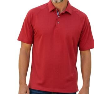 Tommy Bahama 5 O'Clock Polo Shirt Men XL Limited Edition Red Short Sleeve Marlin